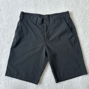 Hurley Men’s Black Hybrid Shorts Size 31 Chino Walk Shorts Stretch Casual